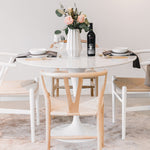 Tulip Dining Table - Round Carrara