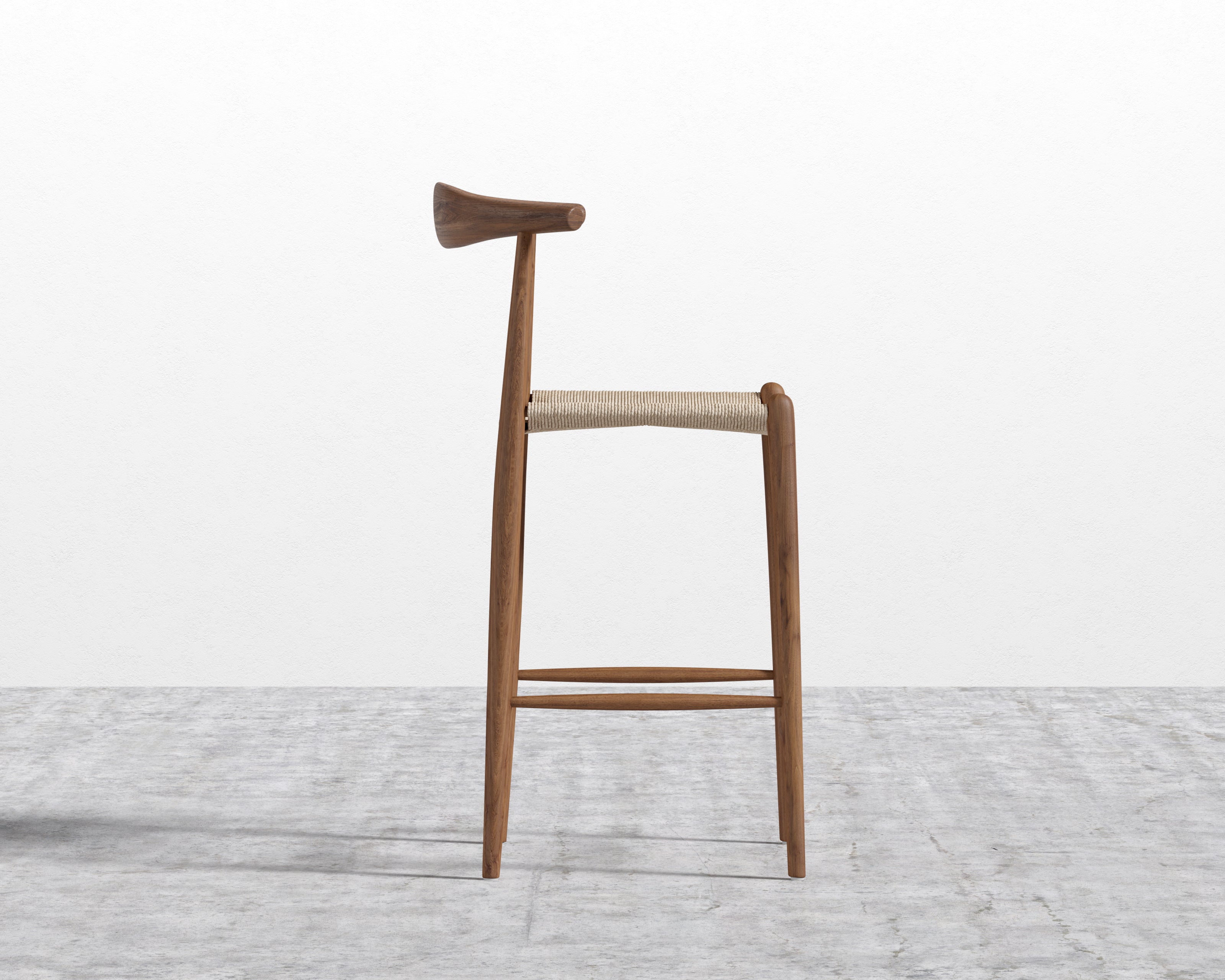 Elbow Counter Stool - Woven