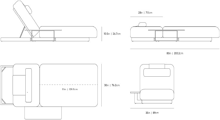 Florian Outdoor Lounger