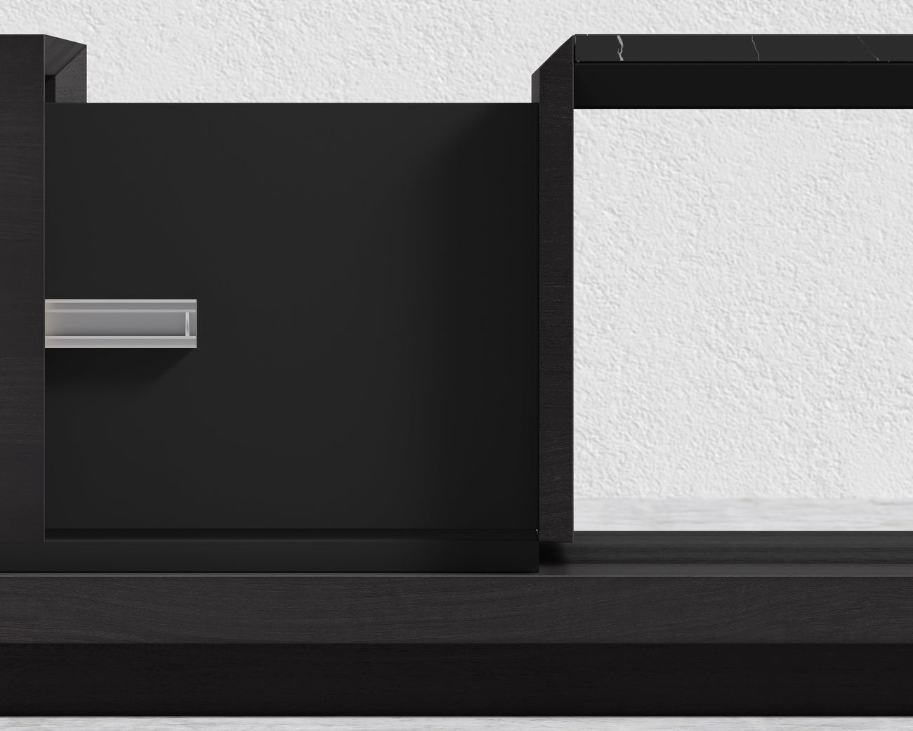 black-oak-veneer-black-marble