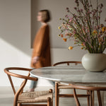 Tulip Table Round - Carrara