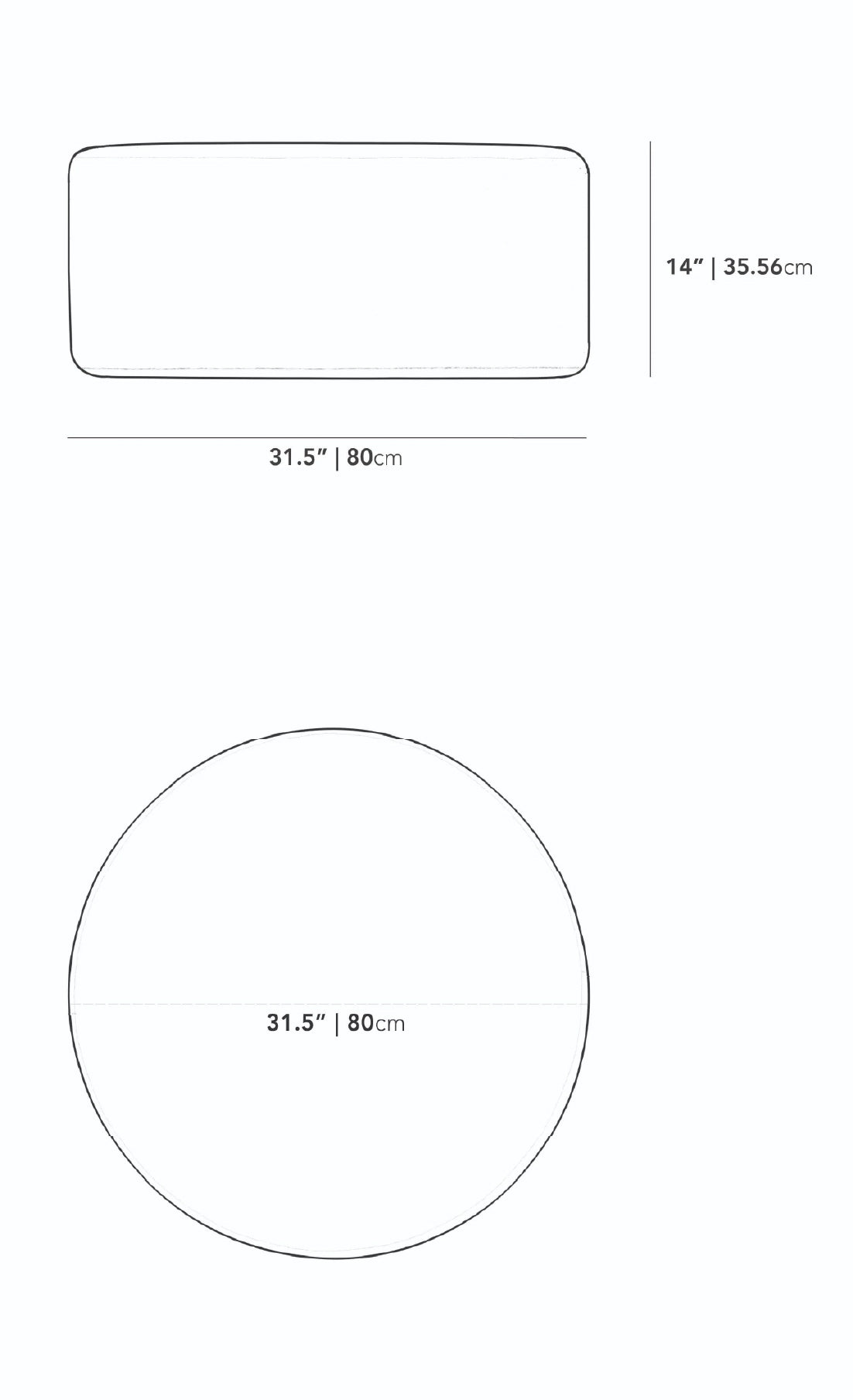 C8 Round Pouf Ottoman